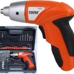 45-Piece Cordless Electric Screwdriver Set – Rechargeable DIY Tool Kit